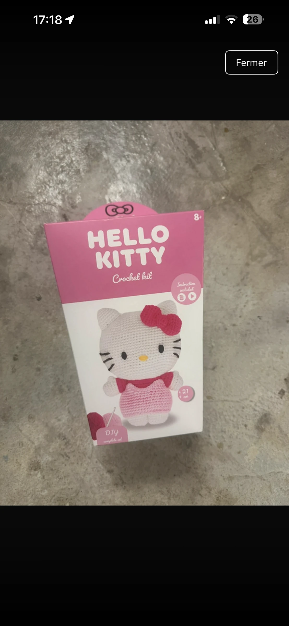 Hello kitty au crochet 